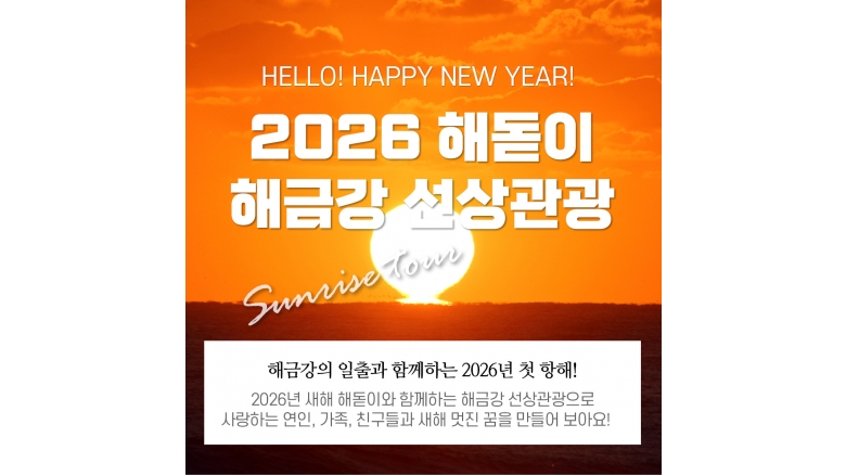 2026 해돋이+해금강선상투어(외도X)